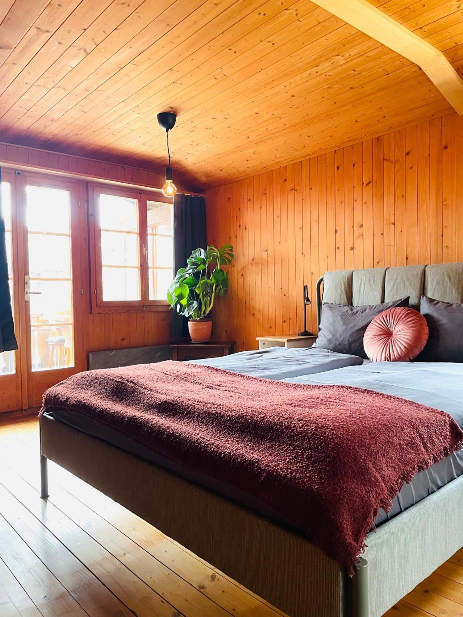 Lovely & Great Equipped Wooden Alp Chalet Flat كاندرستغ المظهر الخارجي الصورة