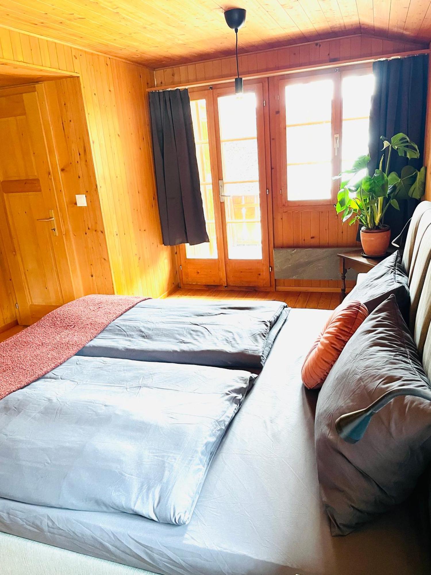 Lovely & Great Equipped Wooden Alp Chalet Flat كاندرستغ المظهر الخارجي الصورة